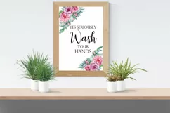 Wash Your Hands Wall Art Printables- Wash Your Hands Print Product Image 2