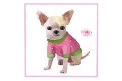 Watercolor Chihuahua Png clipart Product Image 5