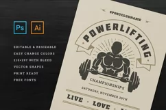 Fitness & Gym Sports Flyer Template Product Image 2