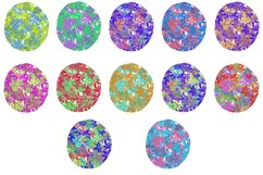 Brightly Coloured Leaves Sublimation Shapes Product Image 2