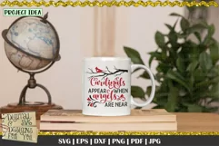 Cardinals appear when angels are near svg | Memorial SVG Product Image 3