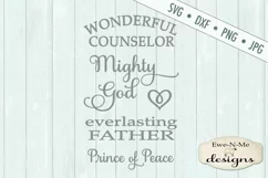 Names of God Christian SVG DXF Cut File Product Image 2