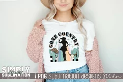 Gone Country Western Sublimation Design | Png | Cowgirl Product Image 2
