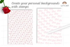 Valentines day stamps bunde Product Image 6