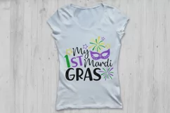 My 1st Mardi Gras Svg, Mardi Gras Svg, Newborn Baby Svg. Product Image 2
