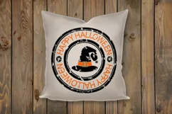 Grunge Halloween Stamp cut File - SVG DXF EPS AI PNG Product Image 3