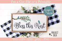 Bless this Nest SVG, PNG, DXF, EPS, JPEG Product Image 1