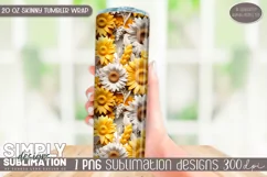 3D Seamless Sublimation Skinny Tumbler Wrap| 20oz | Png Product Image 3