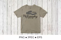 World Photography Day Sublimation Design, PNG, Vector Product Image 2