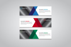 Vector abstract design web banner template Product Image 1