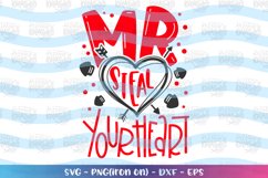 Valentines-Mr Steal you heart svg Product Image 1