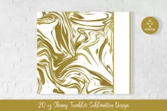 20oz Skinny Tumbler Sublimation Design. Gold Marble v.6 Product Image 2