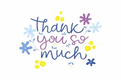 Thank you card sign, Digital Design Card, PNG, JPG Product Image 2