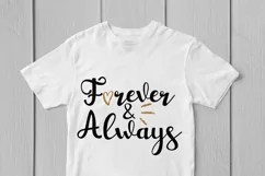 Forever & Always - Love SVG EPS DXF PNG Cutting Files Product Image 3