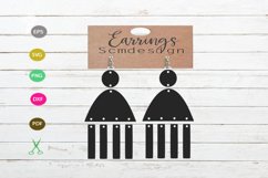 Earrings SVG,earrings template earrings cut file, earrings Product Image 1