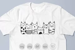 Cute Cats SVG Cut File for Cricut, Cats Clipart Product Image 4