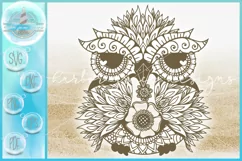 Owl Mandala Zentangle SVG | Owl SVG | Mandala SVG Product Image 2