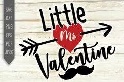 Little Mr Valentine Svg. Baby Boy Valentines Day dxf png Product Image 2