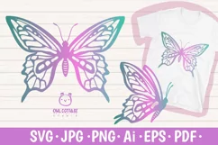 Butterfly SVG, butterfly PNG, butterfly silhouette Product Image 1