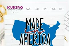 Made in America SVG - 4th Of July sign and shirts cut file Product Image 2