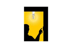 Man Switching On Lighting Bulb Product Image 1