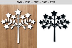 Star Tree Paper Template Design Product Image 1