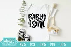 Cute Baby SVG - Baby Girl - Newborn SVG Product Image 4