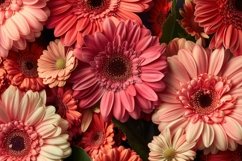 Barberton Daisy Plant Background Wallpaper Product Image 1