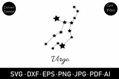 Virgo svg , dxf , Silhouette, clipart, svg cut file Product Image 1