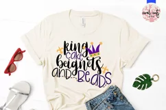 King Cake And Beads - Mardi Gras SVG EPS DXF PNG Product Image 2