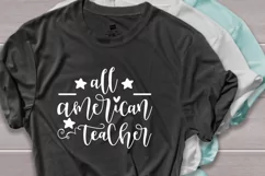 All american teacher svg, 4th of july svg Product Image 2