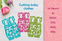 Cutting down of children's clothing. SVG Product Image 1