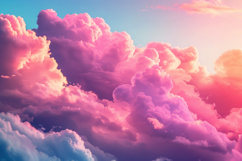 Pink Clouds at Sunset Background Wallpaper Product Image 1