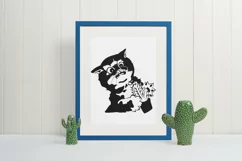 Cat Portrait SVG, AI, Eps, PDF & Png Cutting Files Product Image 1