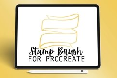 Banner - Stamp Brush - Procreate Brush Product Image 1