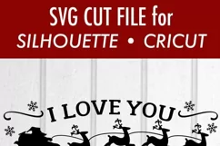 Love You To The North Pole and Back Christmas SVG DXF Files Product Image 3