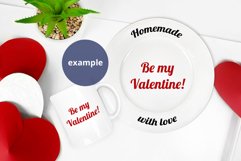 Coffee Mug & White Plate Mockup Valentine's Day, PSD mock up Product Image 4