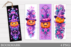 Halloween Pumpkin Bookmark. Halloween Bookmark Printable Product Image 1