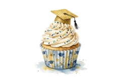 Watercolor Graduation Clipart Collection Bundle Product Image 7