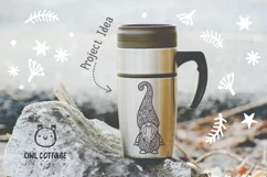 Scandinavian Floral Gnomes SVG, Gnome Clipart, Tomte Product Image 8