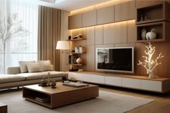 Modern living room interior with elegant decor Product Image 1