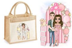 Baby Shower Character Mega Bundle and Backgrounds PNG Product Image 10