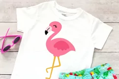 Flamingo SVG | pink flamingo summer cutting file Product Image 2