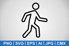 Vector Walking Icon Product Image 1