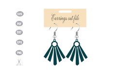 Earrings Template SVG Product Image 1