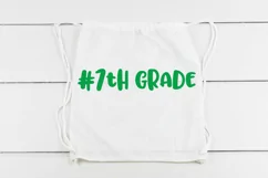 #7th Grade SVG Cut File - Back to School DXF EPS PNG JPG Product Image 4