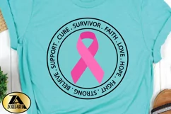 Breast Cancer SVG PNG EPS DXF Awareness SVG Pink Ribbon SVG Product Image 2