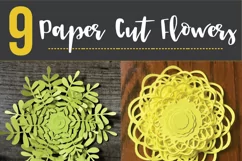 Paper Cut Flowers SVG Cut File - Paper Cutting Bundle DIY - Free Design of The Week Product Image 2