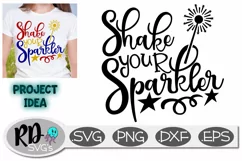 Shake your Sparkler - A 4th of July Cricut Cut File Product Image 1