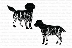 Floral Dog SVG, Flower Dog SVG Cut Files, Dog Clipart Product Image 7